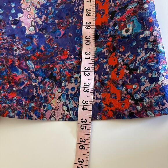 LK Bennett Women's Brunele Full Printed Midi Skirt Size 4 Abstract Artsy Bold - Picture 9 of 13